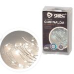Grinalda com fio LED 2 m 2 x CR2032 Luz fria