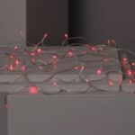 Grinalda Exterior Cabo LED 3xAA Luz Vermelha 5m