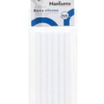 Bolsa 6 Barras de silicone transparente Ø7