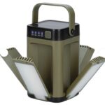 Lanterna solar LED camping recarregável USB 500lm